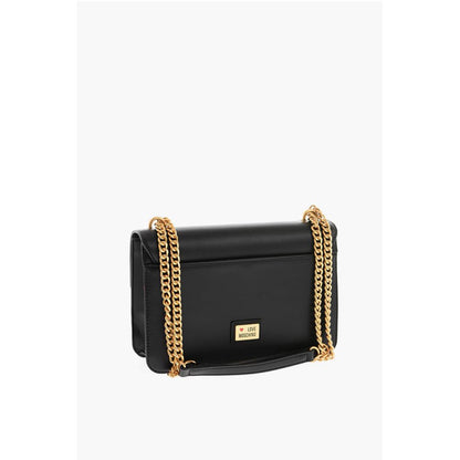 LOVE Chain and Clamp Shoulder Bag