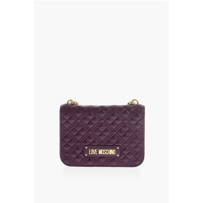 LOVE quilted faux leather shoulder bag
