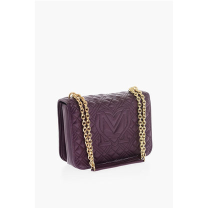 LOVE quilted faux leather shoulder bag
