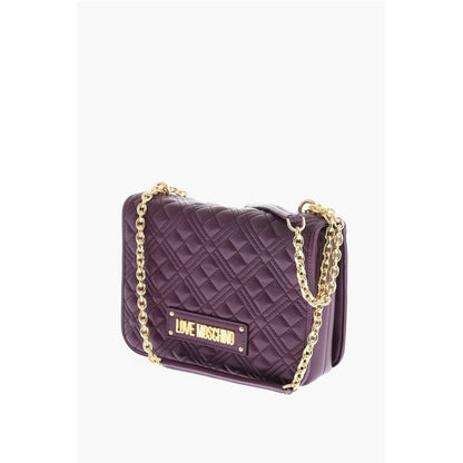 LOVE quilted faux leather shoulder bag