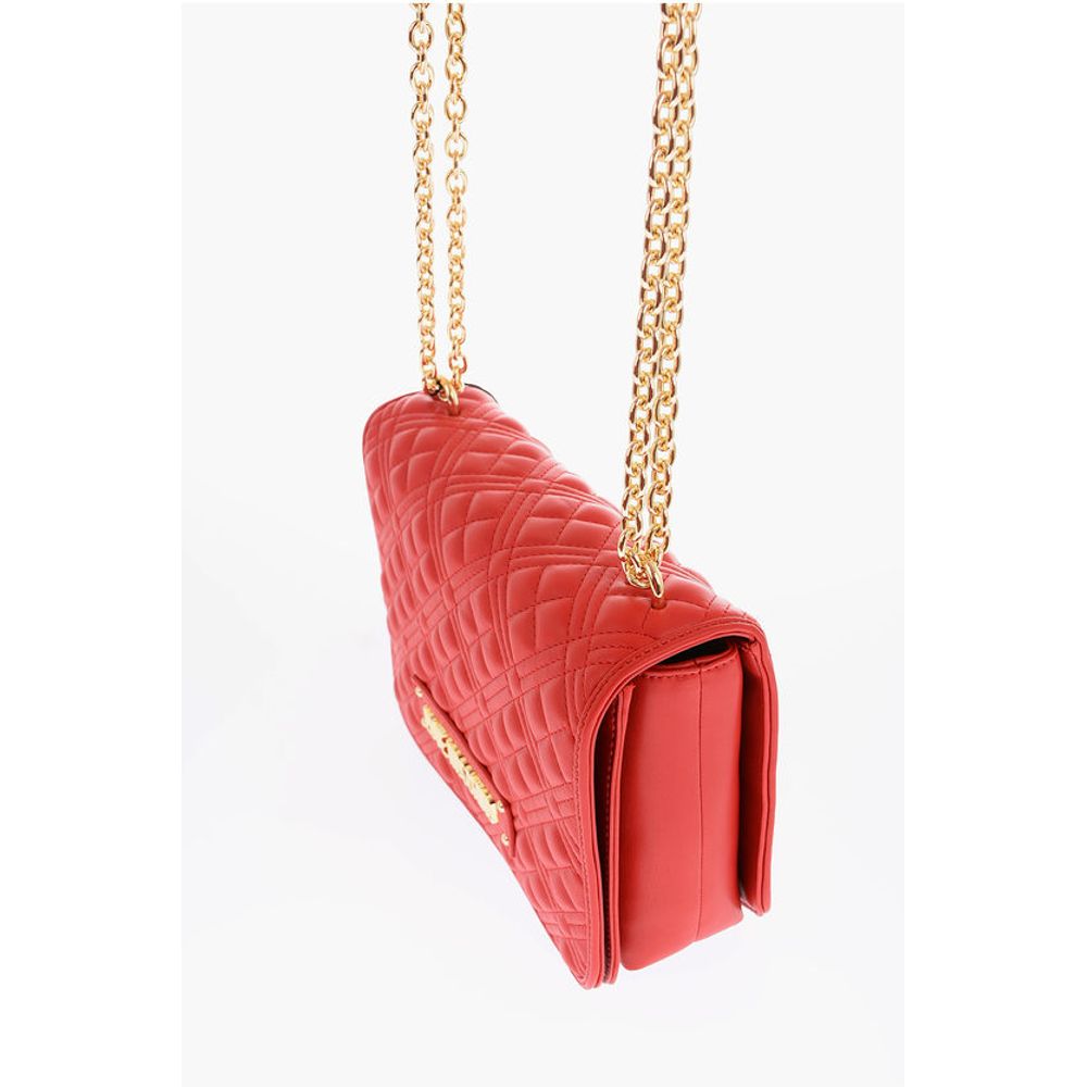 LOVE quilted faux leather shoulder bag