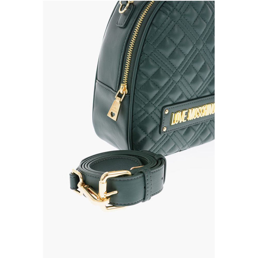 LOVE quilted faux leather bag with removable shoulder strap