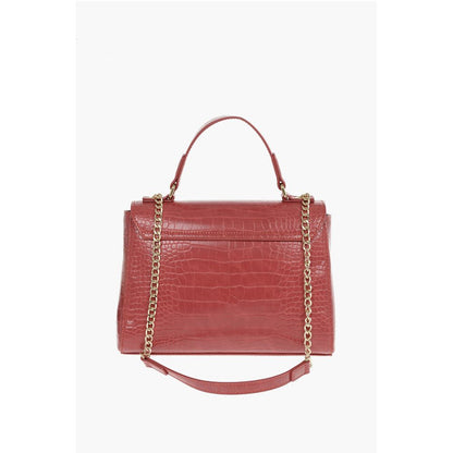 LOVE Crocodile Printed Faux Leather Hand Bag