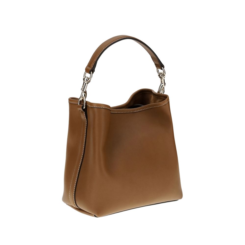 GG Emblem Leather Bucket Bag