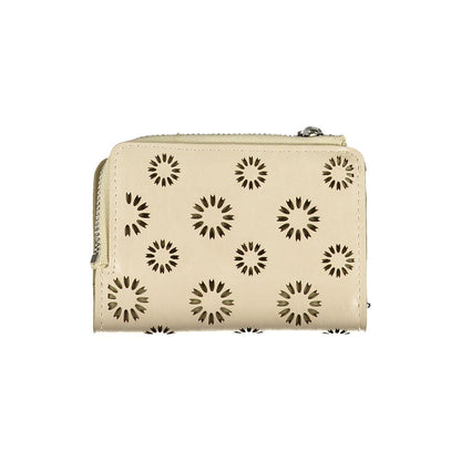 Cartera de polietileno beige