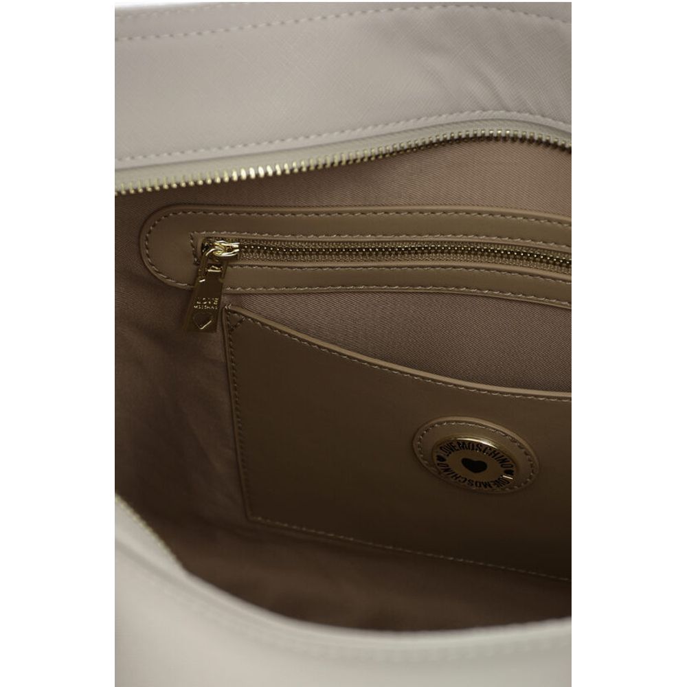 LOVE Saffiano Faux Leather Tote Bag