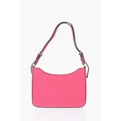 JEANS COUTURE Baroque Motif Shoulder Bag with Embossed Logo
