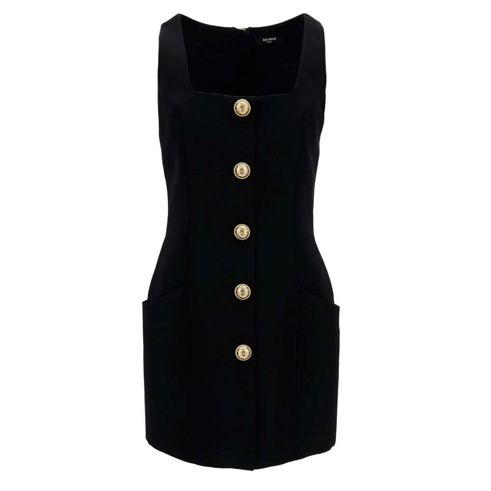 Black Wool Women's Dress