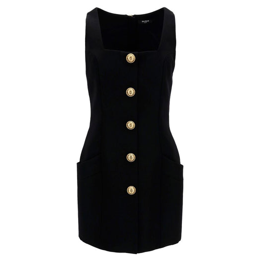 Black Wool Women's Dress
