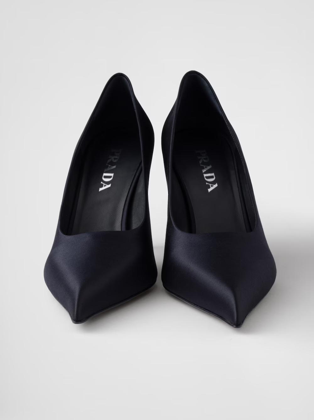 Blue Satin Pumps