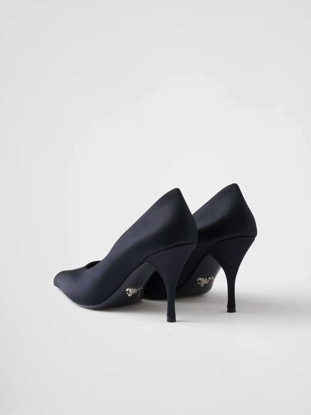 Blue Satin Pumps