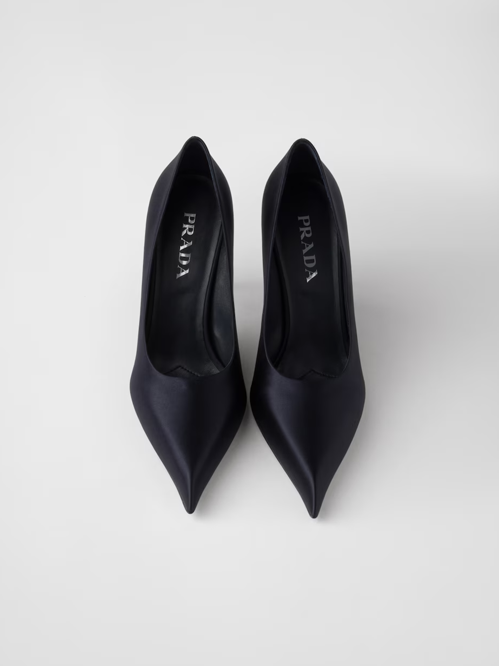 Blue Satin Pumps