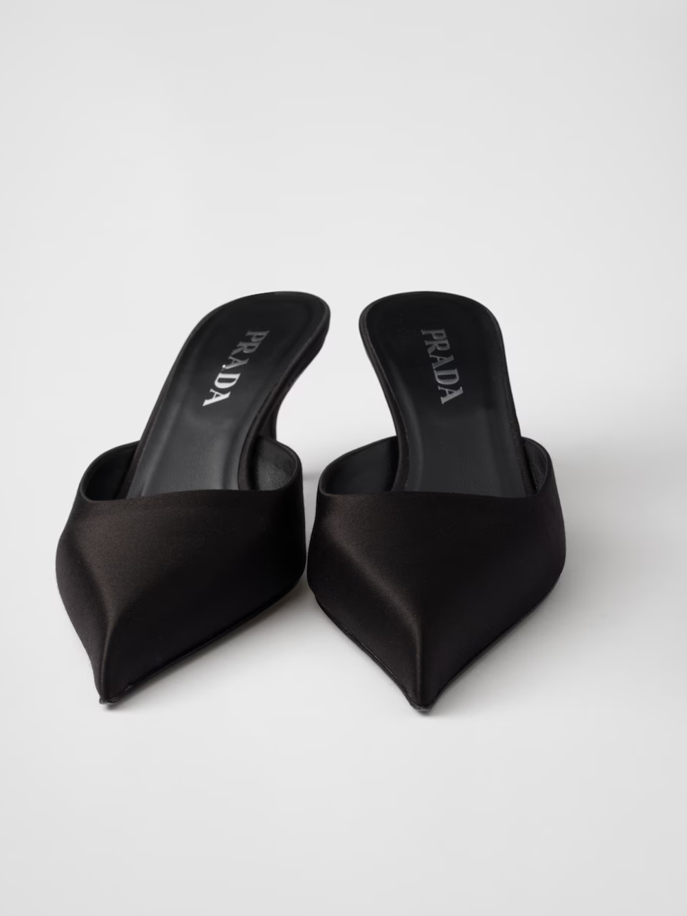 Black Satin Sabot