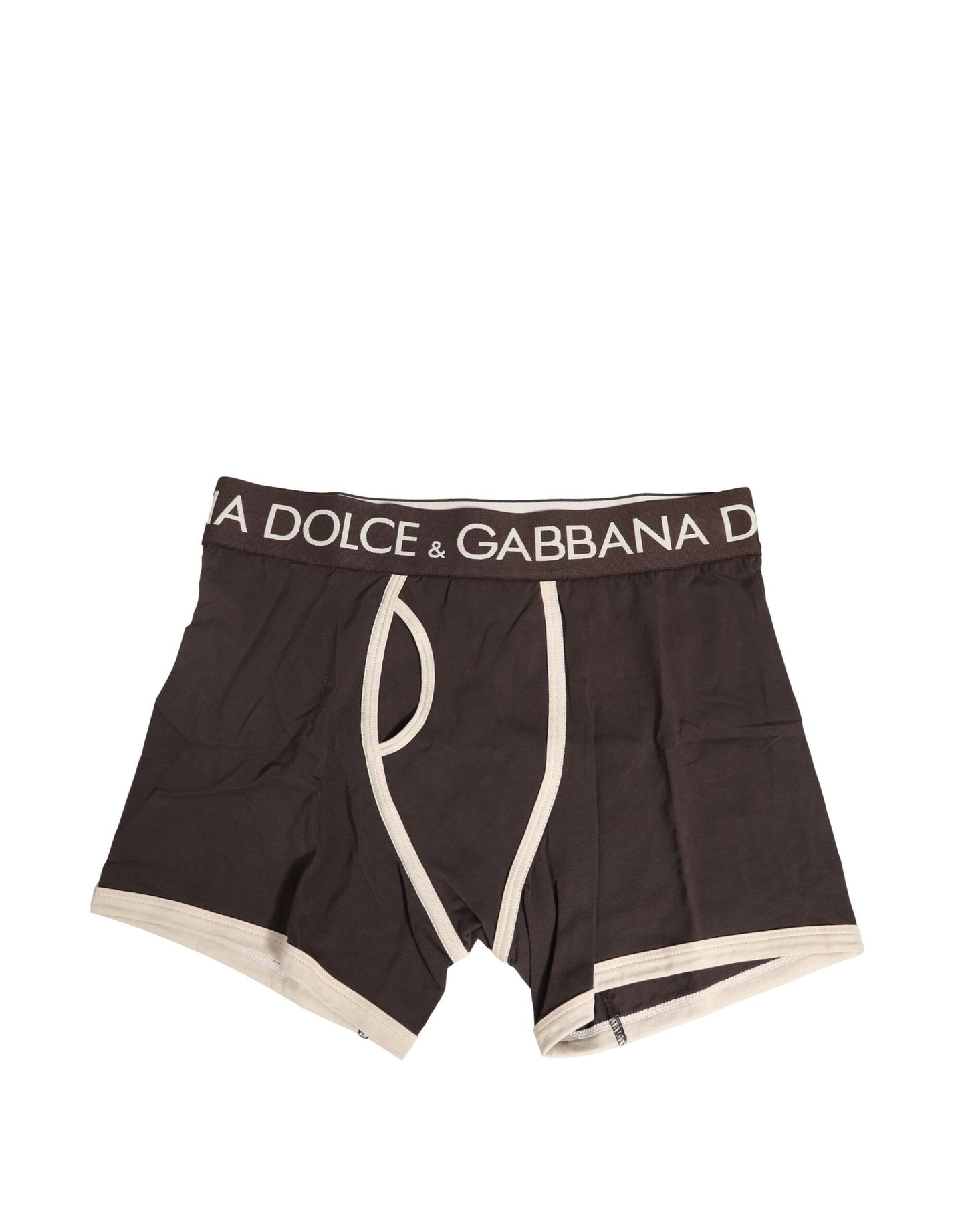 Brown Cotton Stretch Regular Boxer Underwear