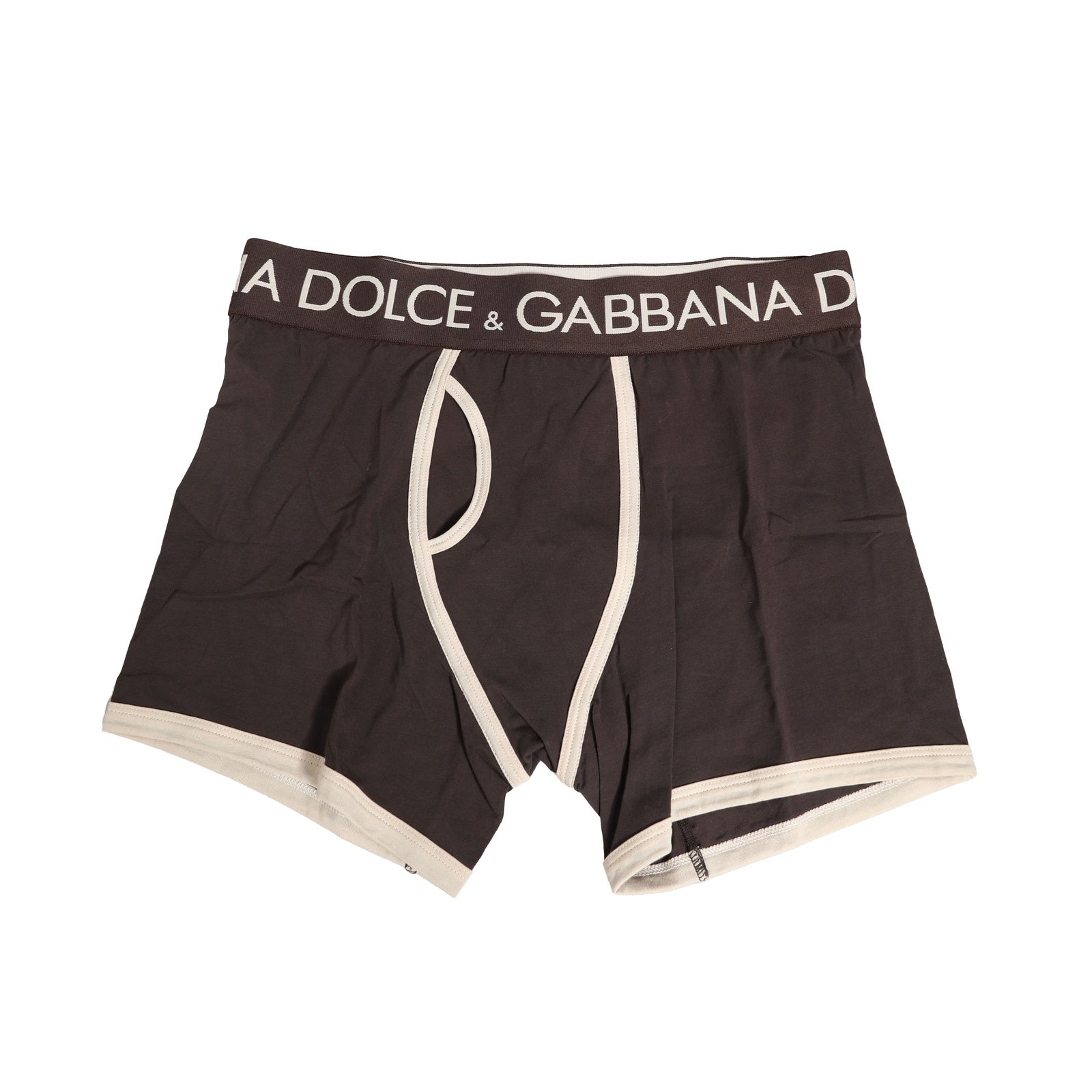 Brown Cotton Stretch Regular Boxer Underwear