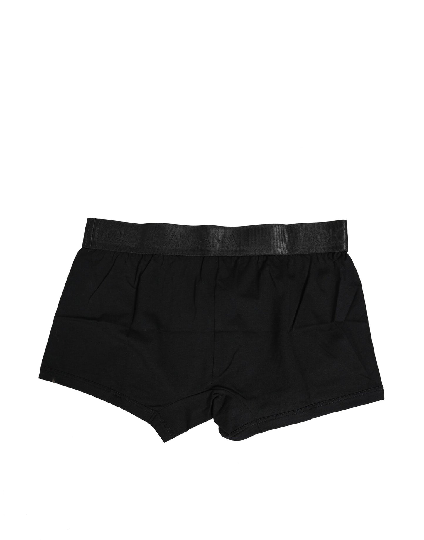 Black Cotton DG Embellish Logo Boxer Underwear