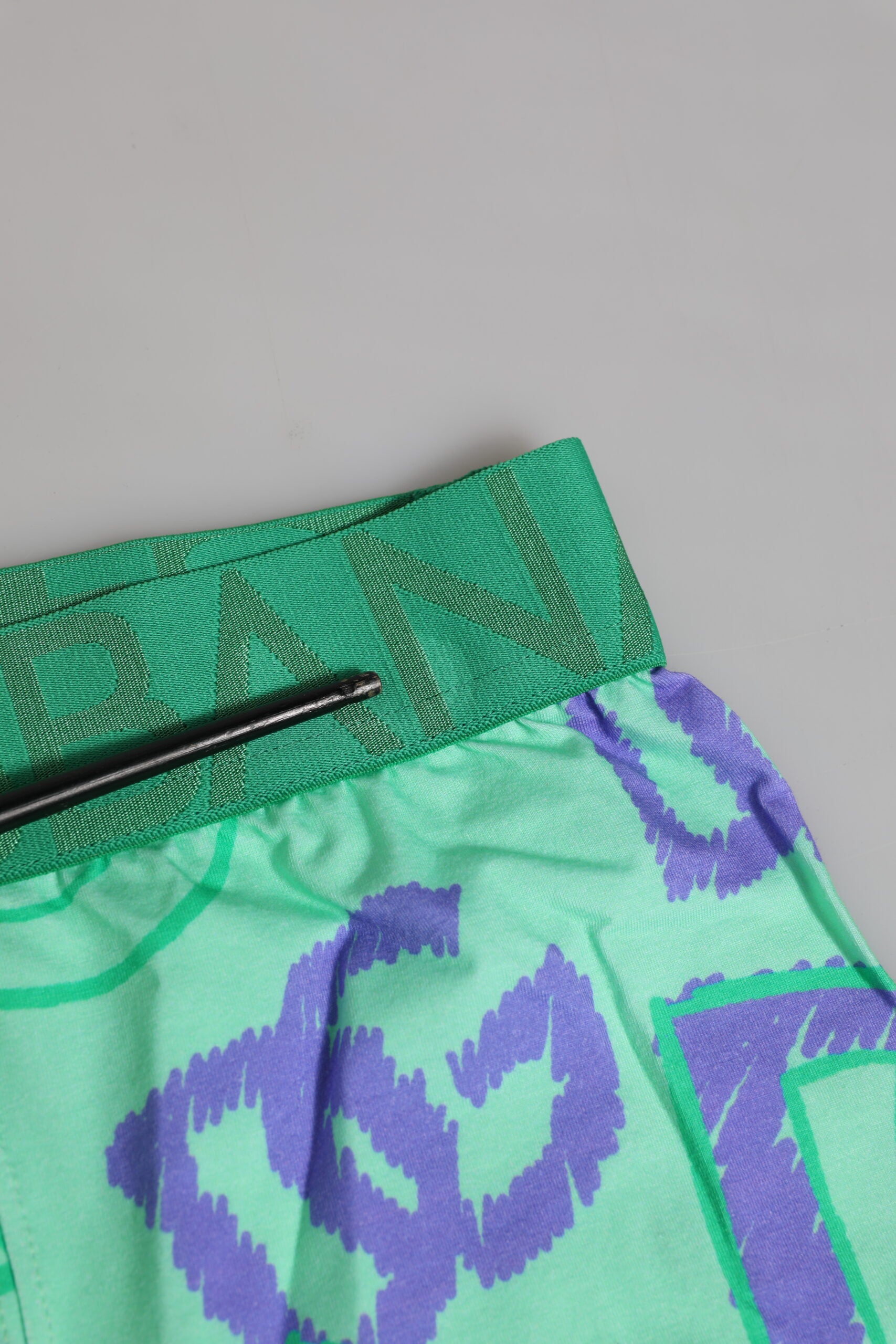 Green Cotton DG Logo Printed Boxer Underwear