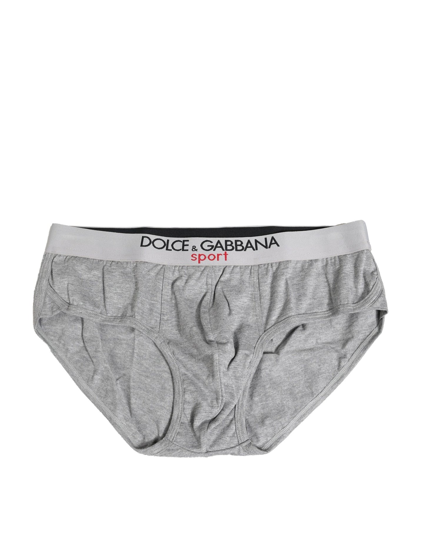 Gray Cotton Stretch Regular Men Brief Underwear