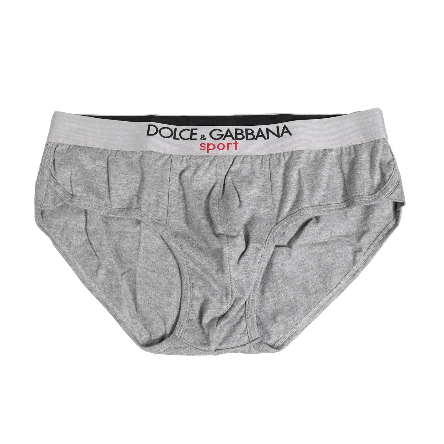 Gray Cotton Stretch Regular Men Brief Underwear