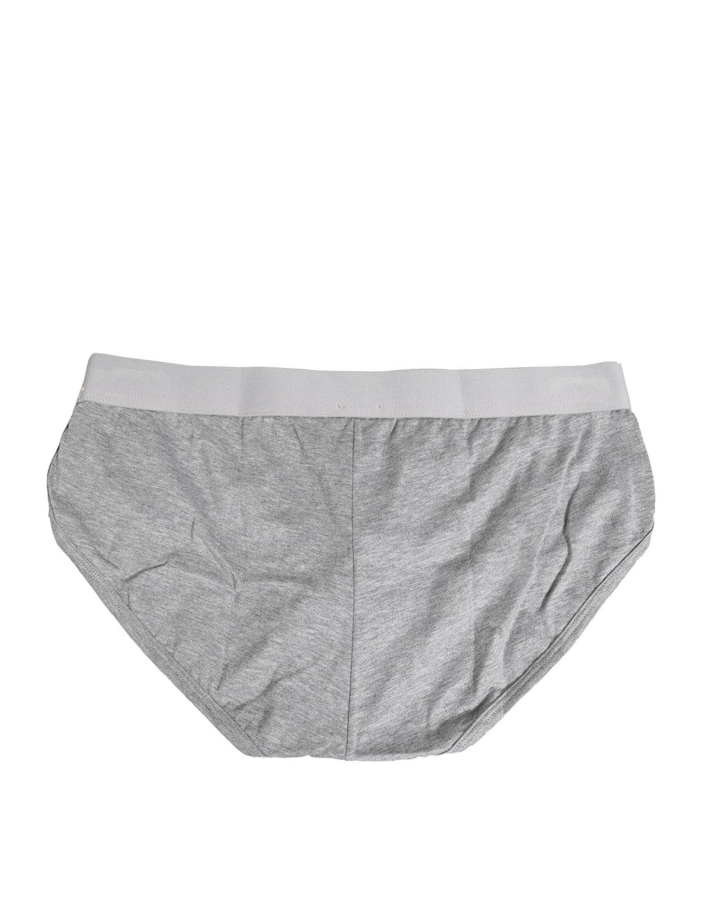 Gray Cotton Stretch Regular Men Brief Underwear