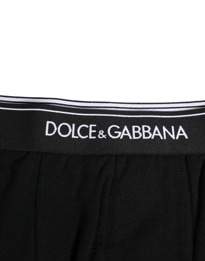 Black Cotton Stretch Regular Boxer Underwear