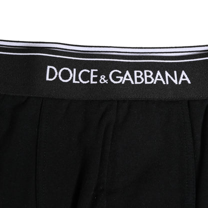 Black Cotton Stretch Regular Boxer Underwear
