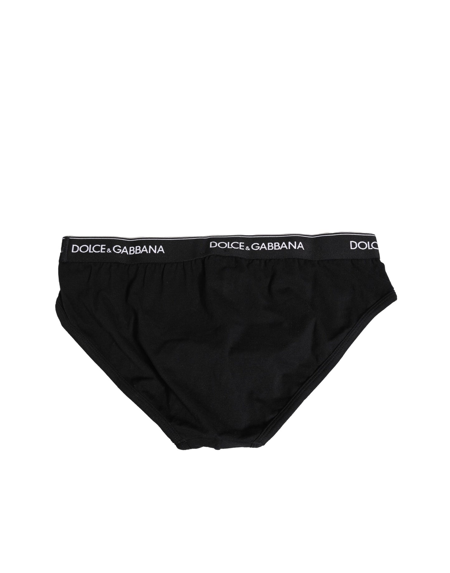 Black Cotton Stretch Regular Brief Underwear