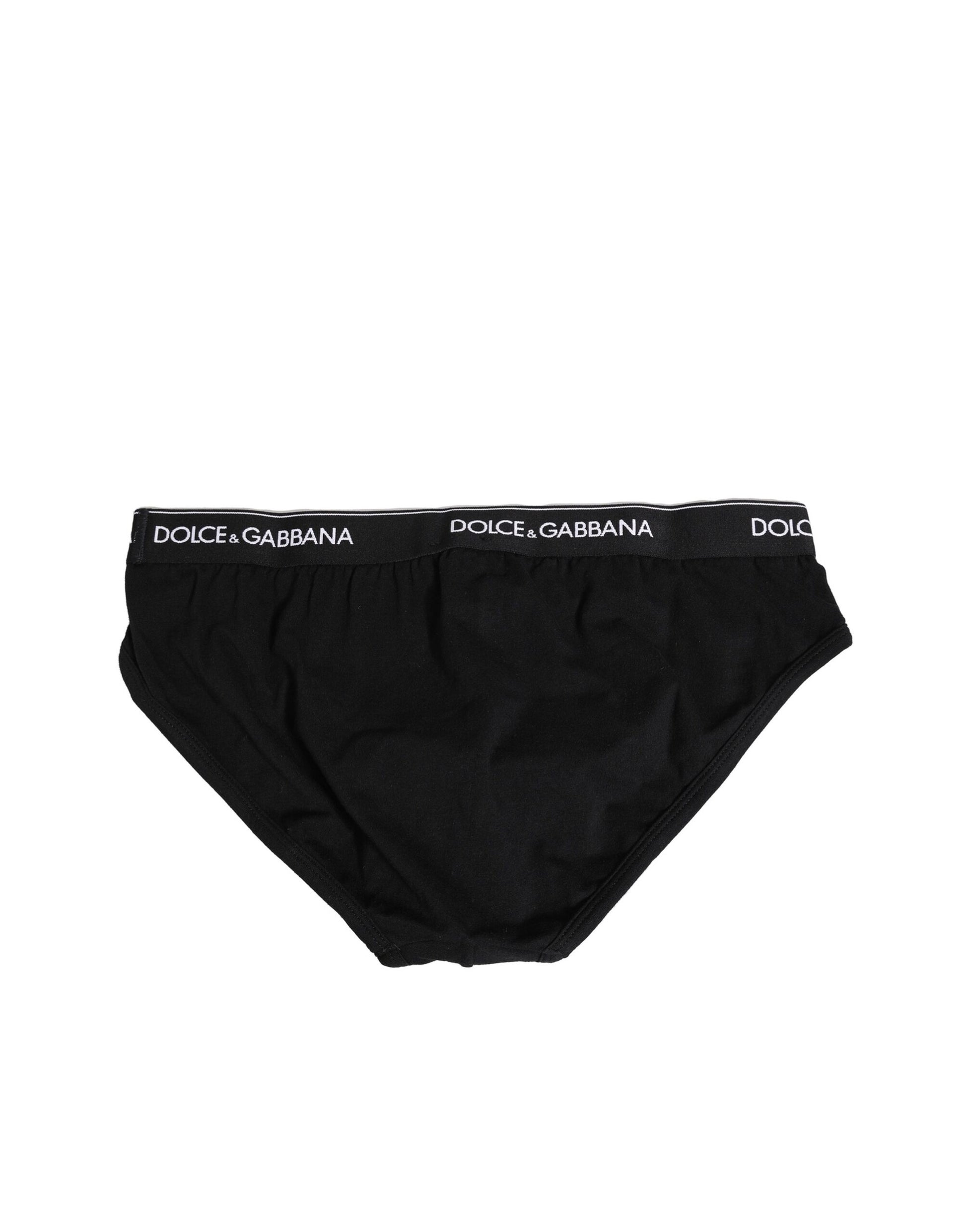 Black Cotton Stretch Regular Brief Underwear