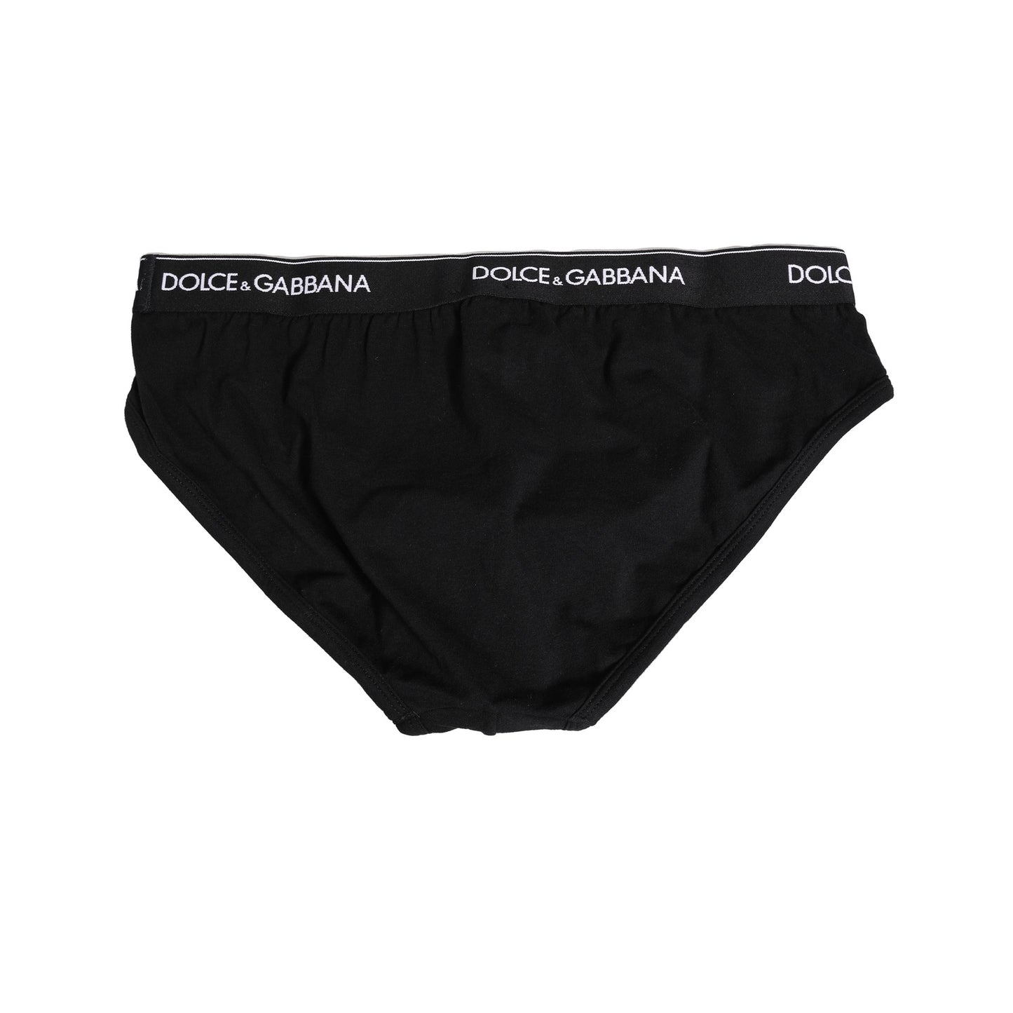 Black Cotton Stretch Regular Brief Underwear