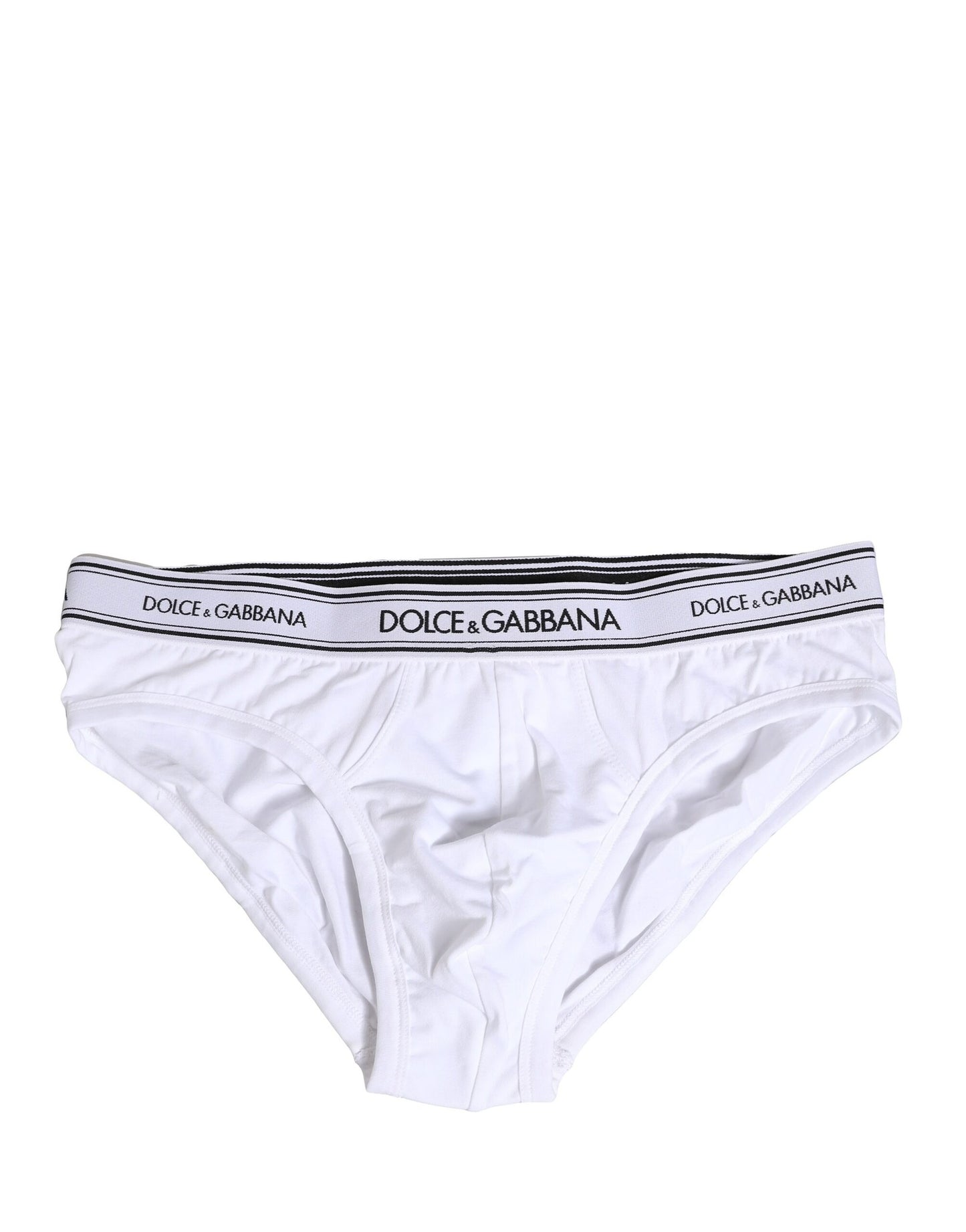 White Cotton Stretch Regular Brief Underwear