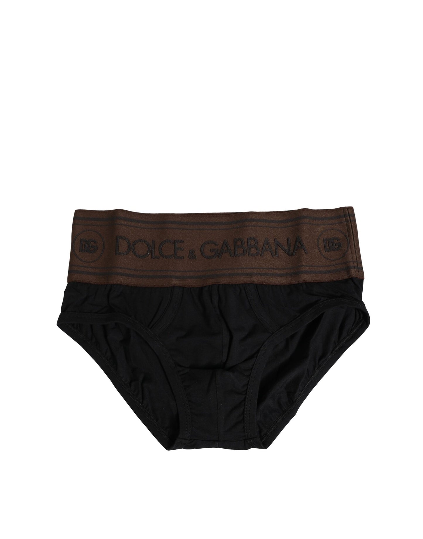 Black Cotton Stretch Regular Brief Underwear
