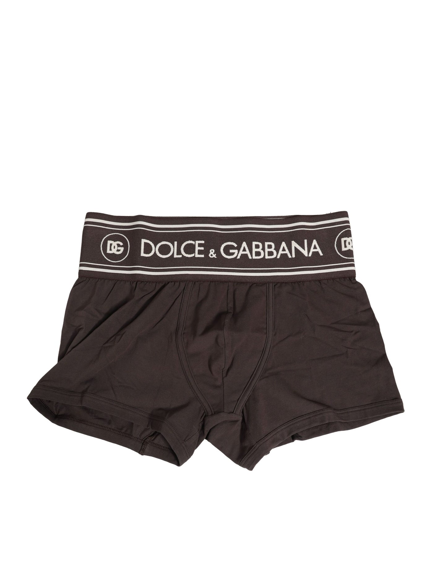 Brown Cotton Stretch Regular Boxer Underwear