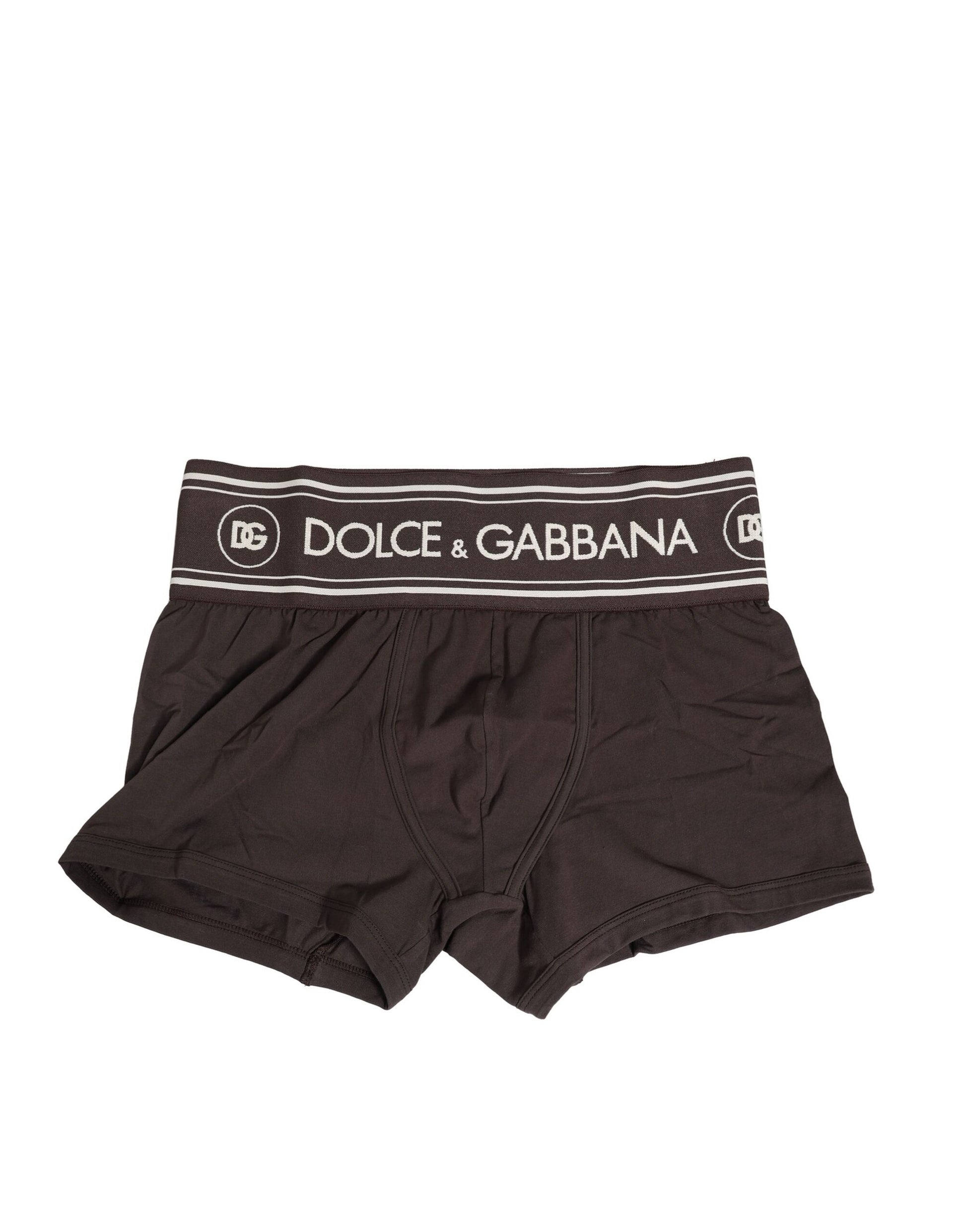 Brown Cotton Stretch Regular Boxer Underwear