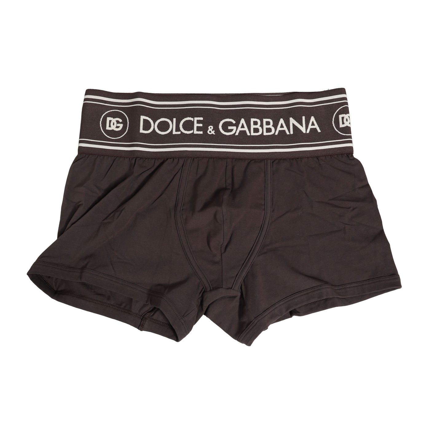 Brown Cotton Stretch Regular Boxer Underwear