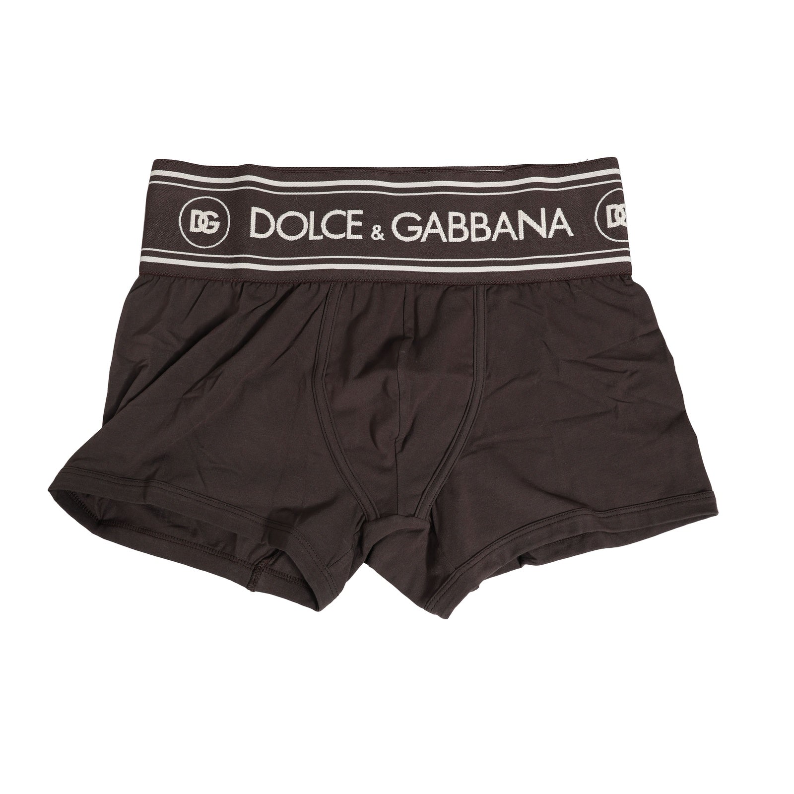 Brown Cotton Stretch Regular Boxer Underwear