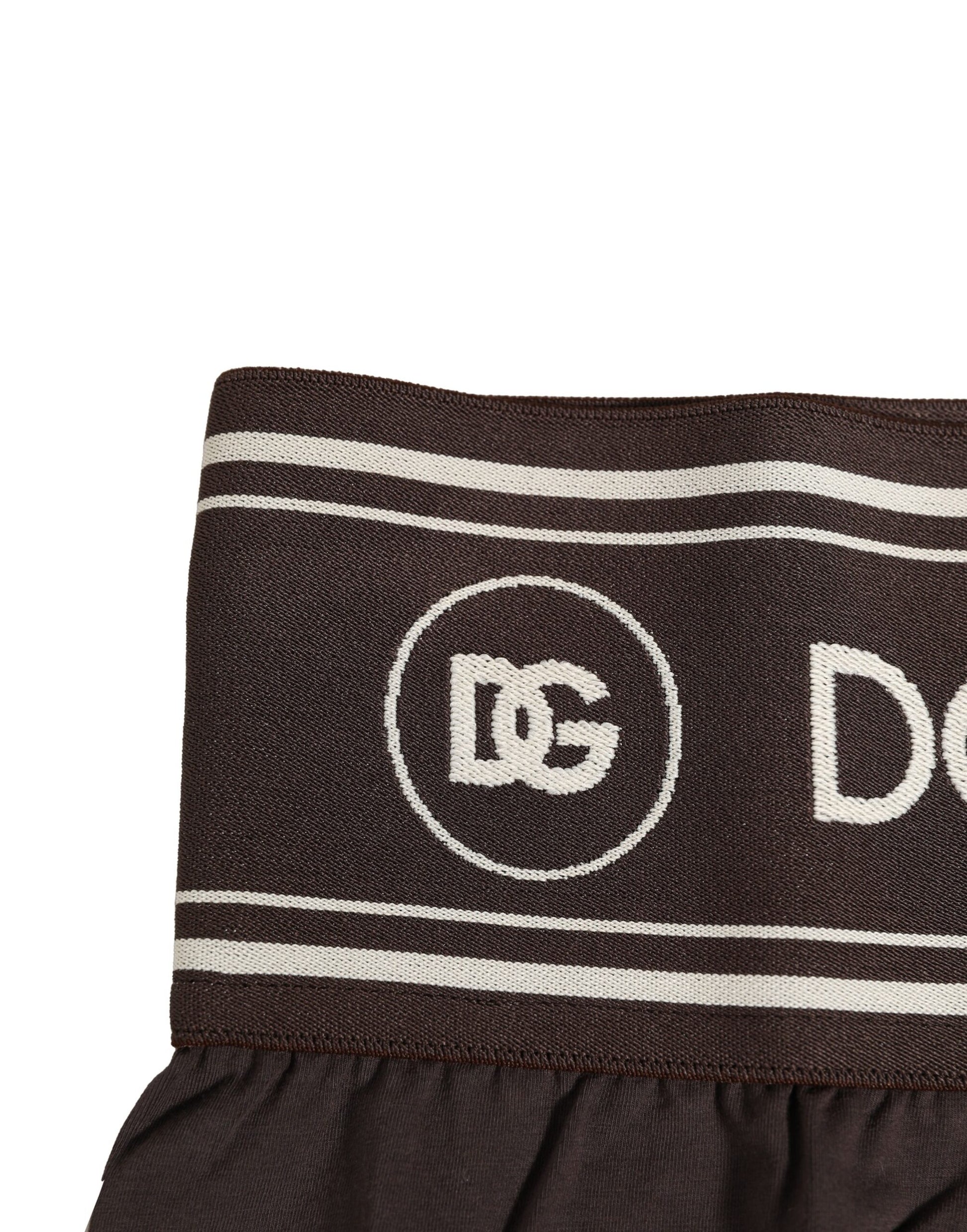 Brown Cotton Stretch Regular Boxer Underwear