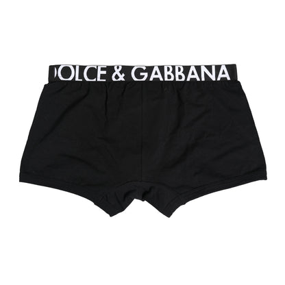 Black Cotton Stretch Regular Boxer Underwear