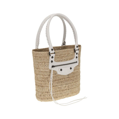 Le City small straw Shoulder Bag