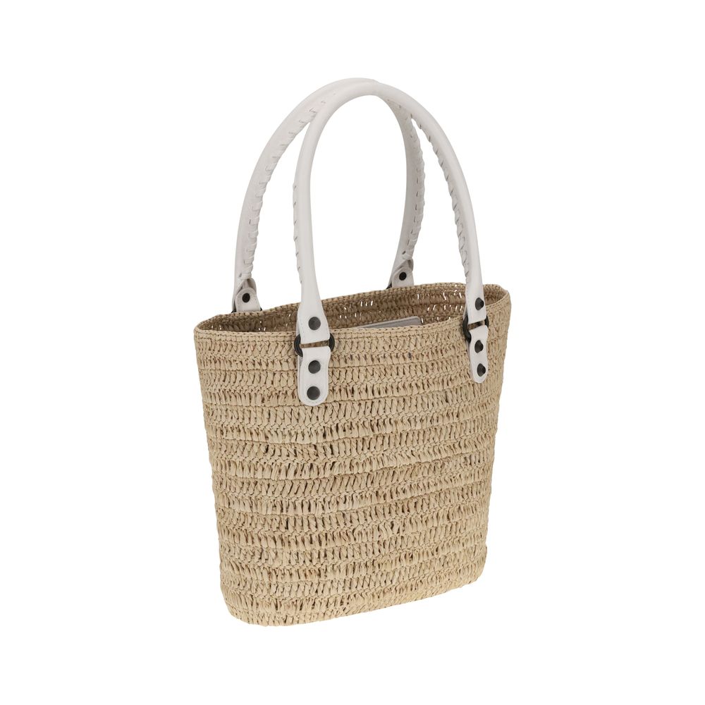 Le City small straw Shoulder Bag