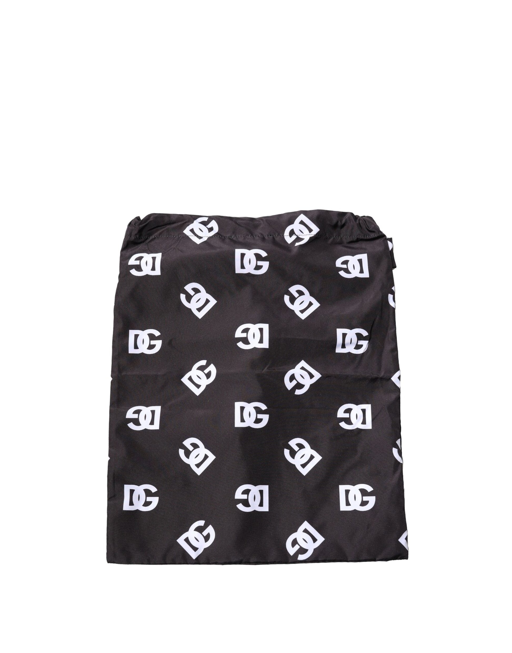 Black DG Logo Print Beachwear Shorts Swimwear