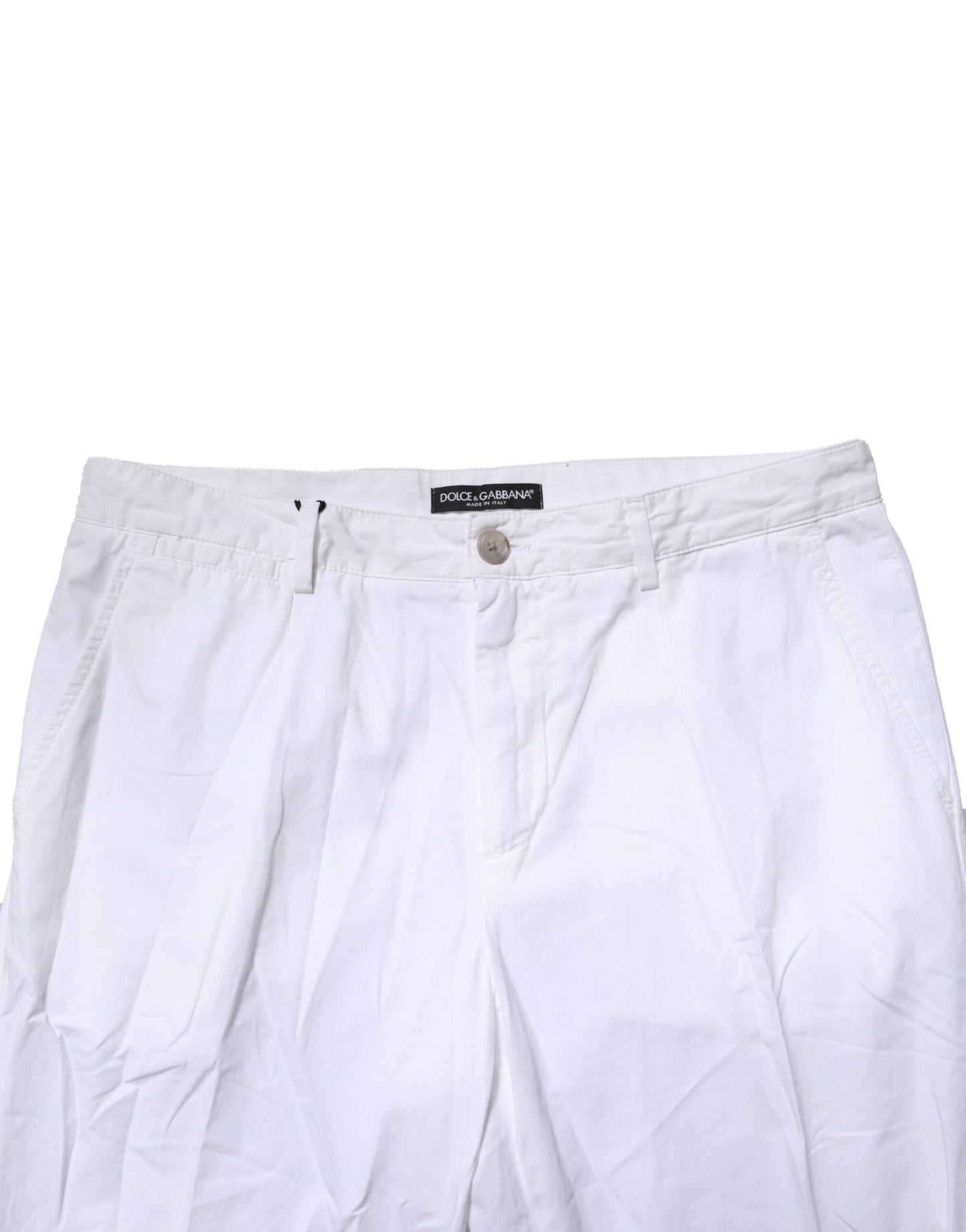 White Cotton Dress Slim Formal Pants