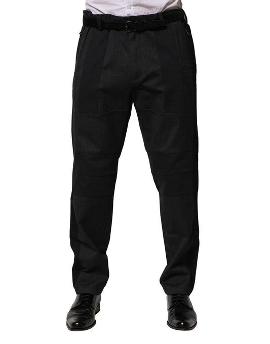 Black Cotton Dress Slim Formal Pants