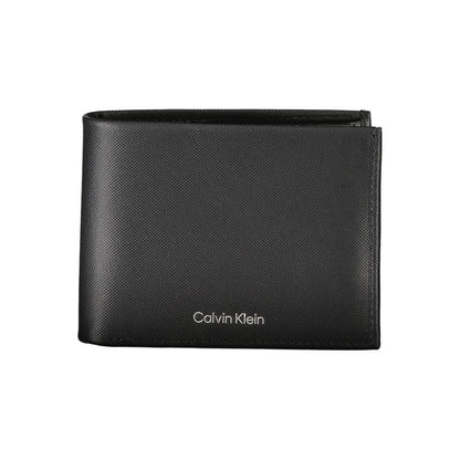 Elegante Cartera de Piel Negra con Bloqueo RFID