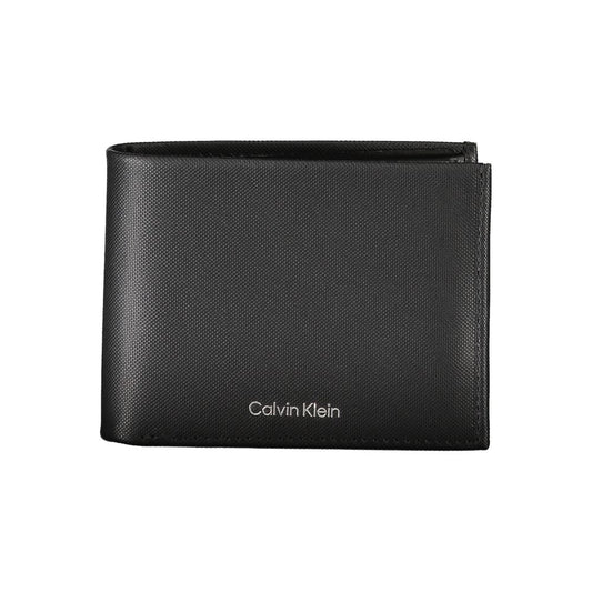Elegante Cartera de Piel Negra con Bloqueo RFID