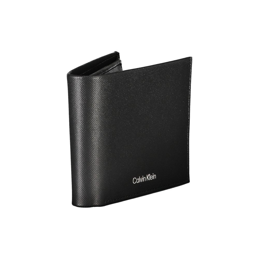 Elegante Cartera de Piel Negra con Bloqueo RFID