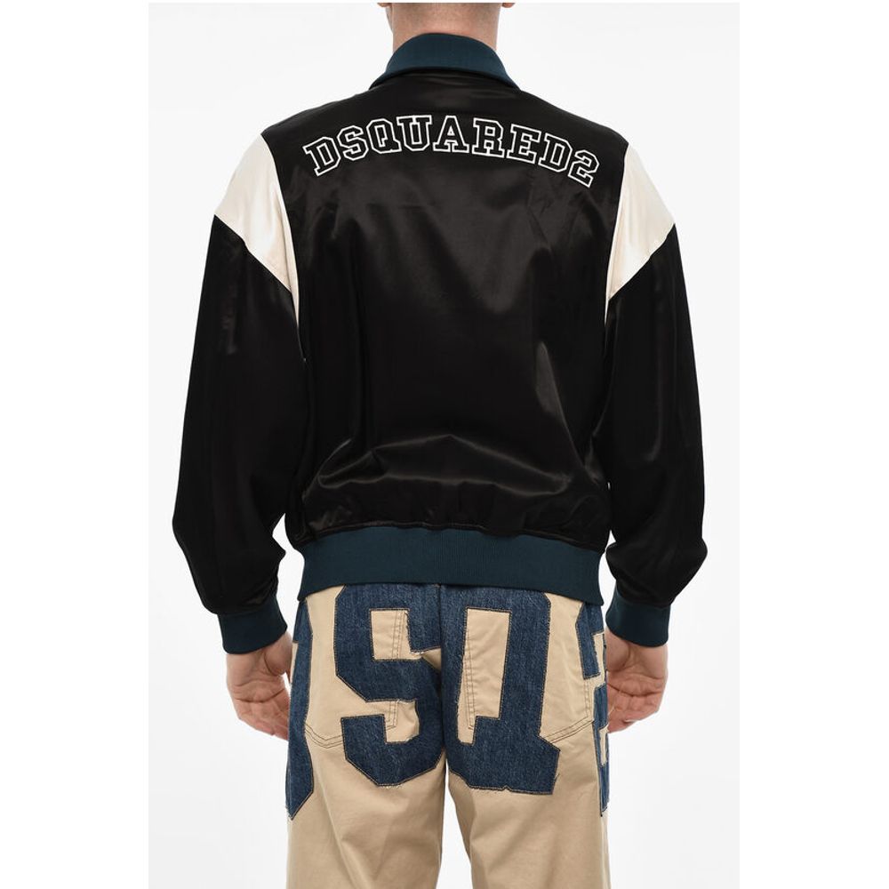 Satin Jacket with Velvet Collar