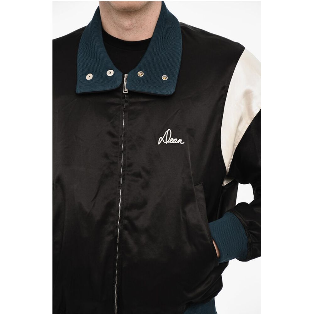 Satin Jacket with Velvet Collar