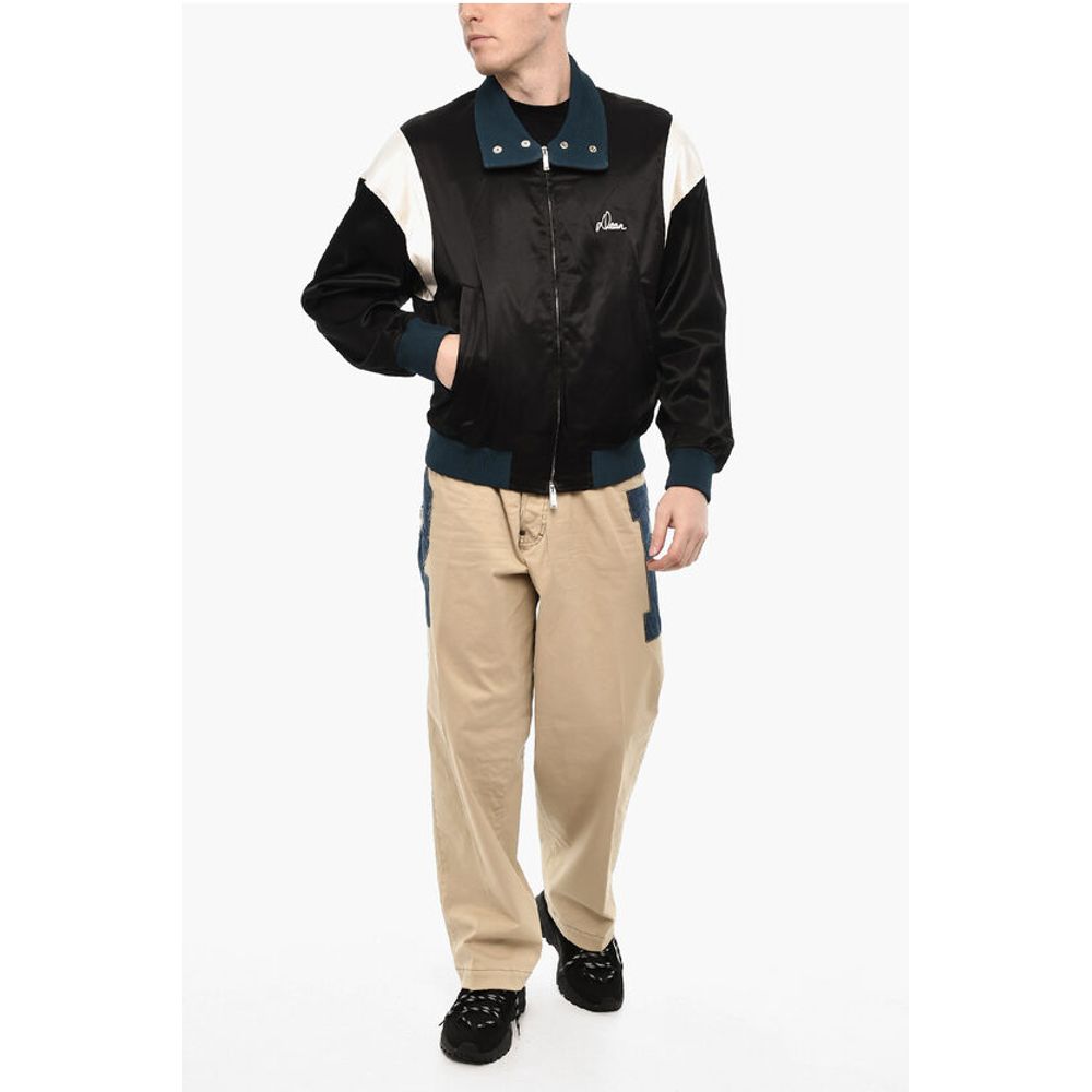Satin Jacket with Velvet Collar