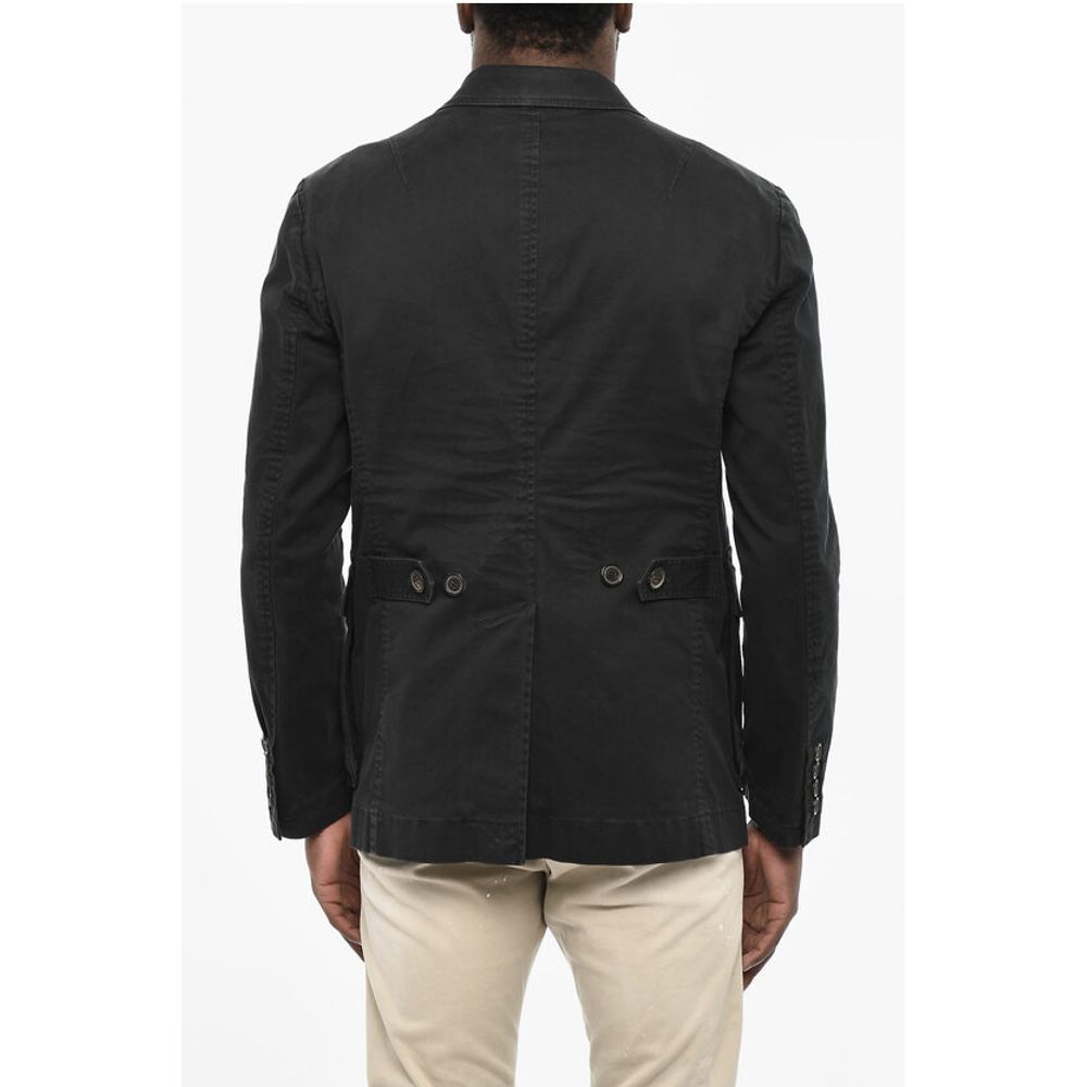 Cotton Twill Blazer with Breast Pocket