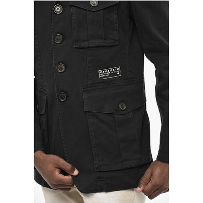 Cotton Twill Blazer with Breast Pocket